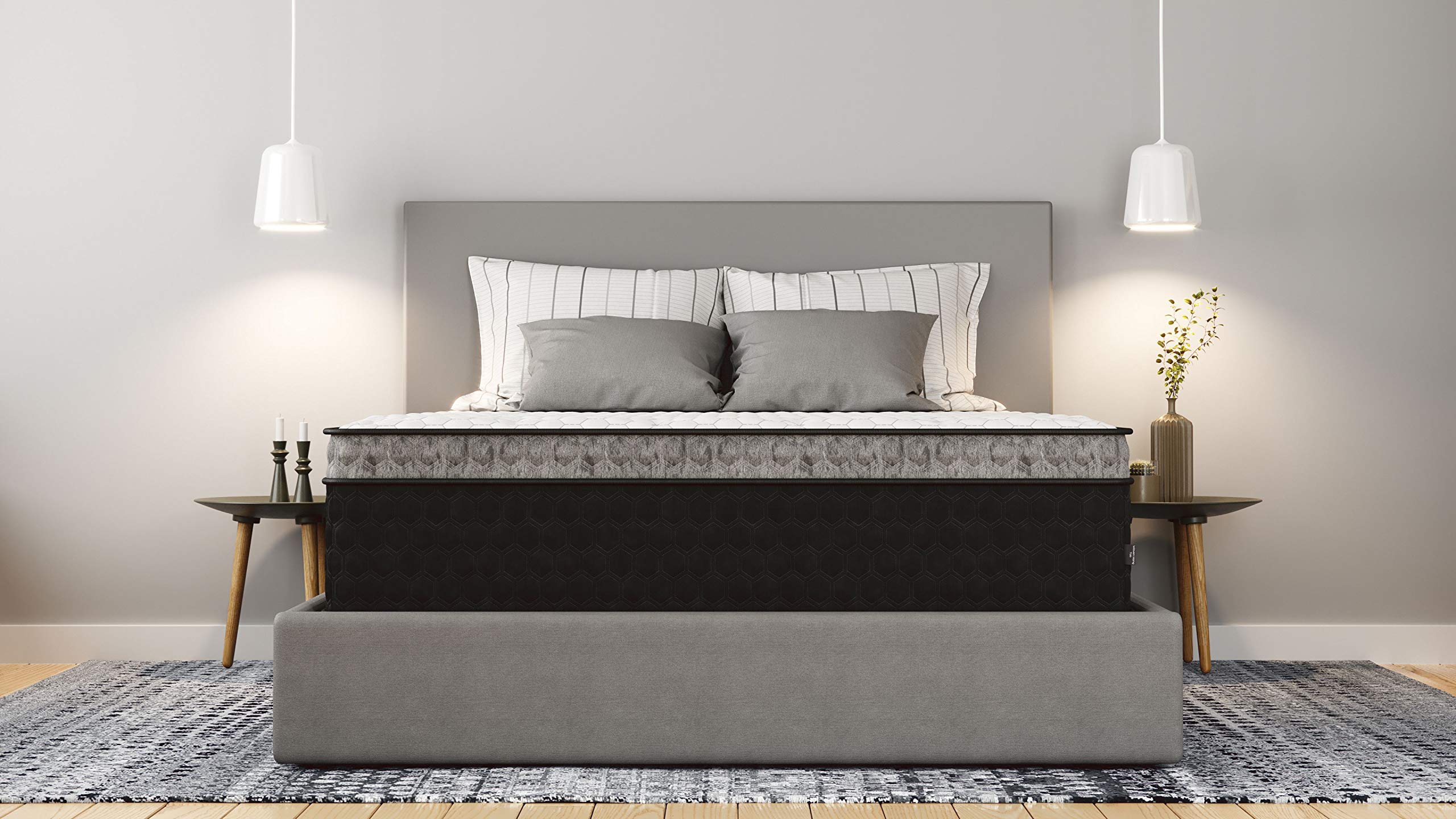 EquaLite 14-inch Copper Infusion Cool Hybrid Mattress - Twin XL, Medium Firmness for Optimal Support | Cooling & Pressure Relief for Hot Sleepers | Perfect for Guest Rooms, Dorms & Small Spaces