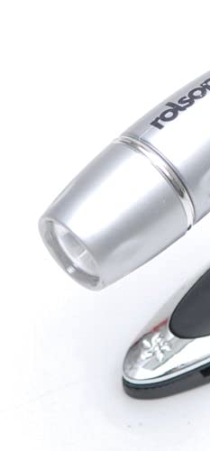 Rolson 1 LED Bullet Clip On Light - Bright Portable LED Work Light for Camping, Reading, DIY Projects & Emergency Use