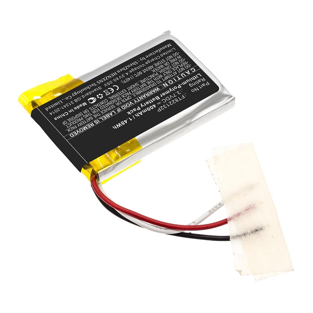Synergy Digital Replacement Headset Battery - Compatible with Skullcandy FT822132P (Li-Polymer 3.7V 400mAh) - Perfect for Wireless Headphones, Gaming Headsets & Bluetooth Audio Devices