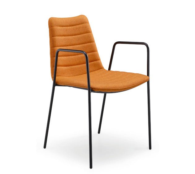 Midj Cover PM TS Armchair - Modern Accent Chair for Living Room, Bedroom & Office - Comfortable Upholstered Lounge Chair with Stylish Design