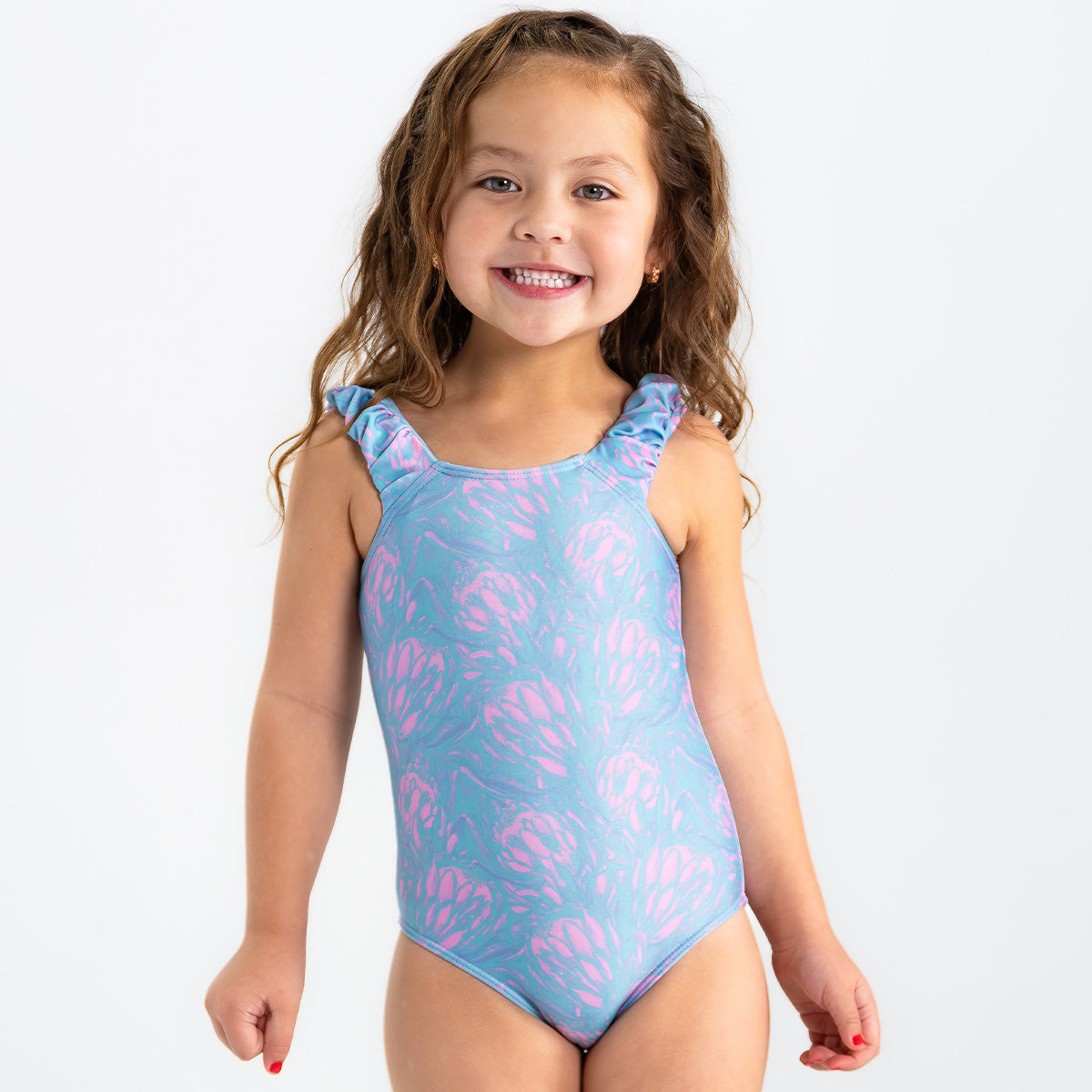 Puffy Sleeve One Piece Swimsuit for Girls - Trendy Ruffled Bathing Suit for Beach, Pool & Summer Vacations