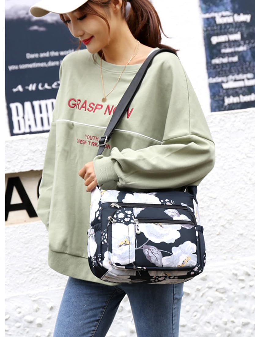 Stylish Crossbody Shoulder Bag for Women - Multi-Pocket Messenger Purse with Adjustable Strap | Perfect for Work, Travel & Everyday Use