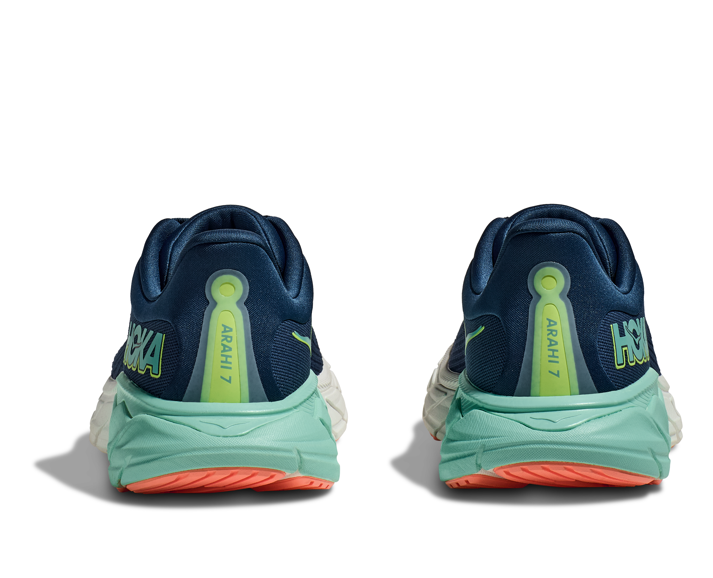 HOKA Women's Arahi 7 Running Shoes - Midnight/Seafoam | Stability & Cushion for Road Running, Walking & Daily Wear