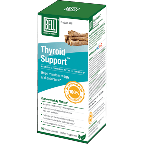 Bell Thyroid Support Supplement - 90 Vegan Capsules for Thyroid Health & Hormone Balance | Supports Energy, Metabolism & Wellness