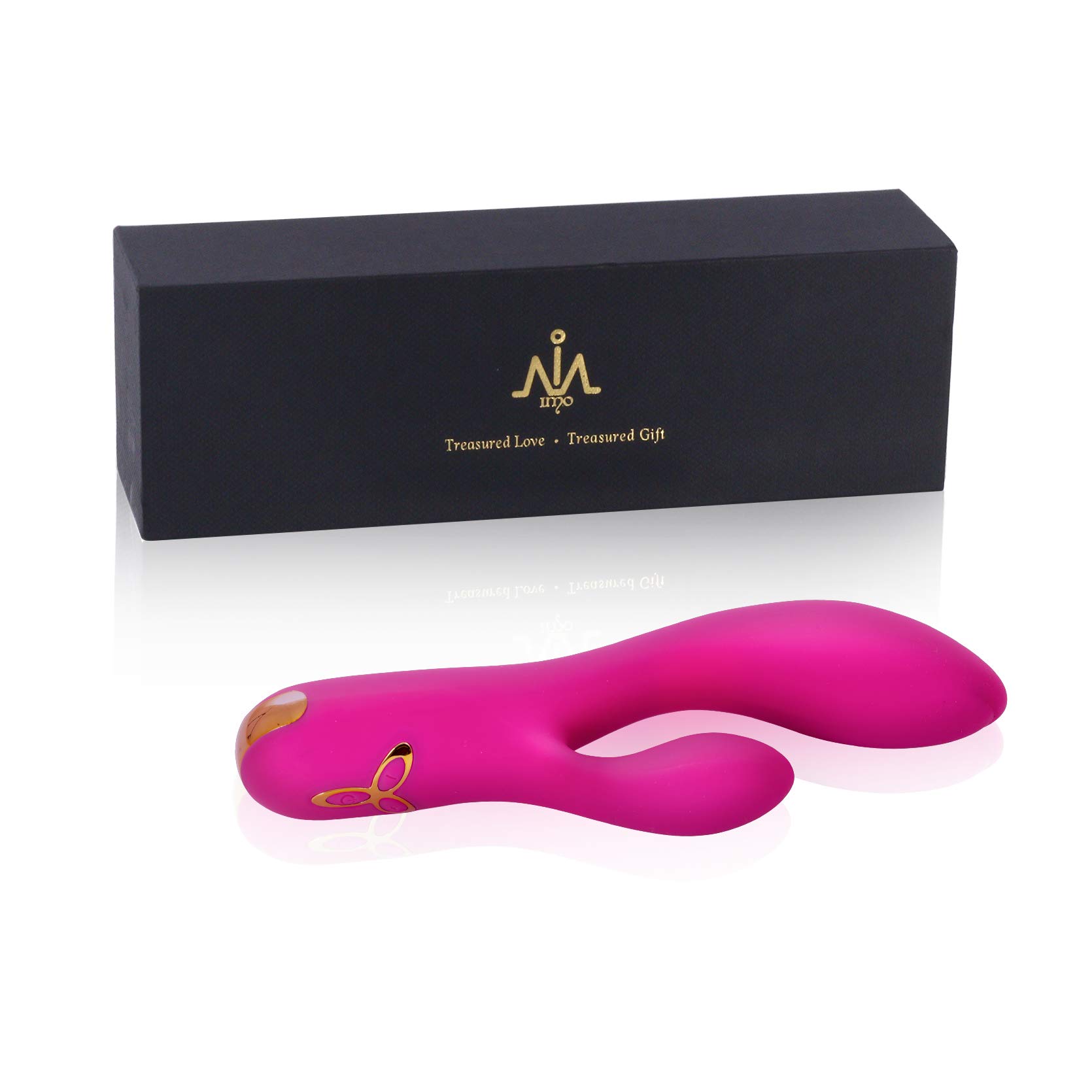 Upgraded Rabbit G-spot Vibrator - Waterproof Rechargeable Clitoral & Vaginal Stimulator for Women & Couples | Perfect for Solo Play, Foreplay & Couples Intimacy