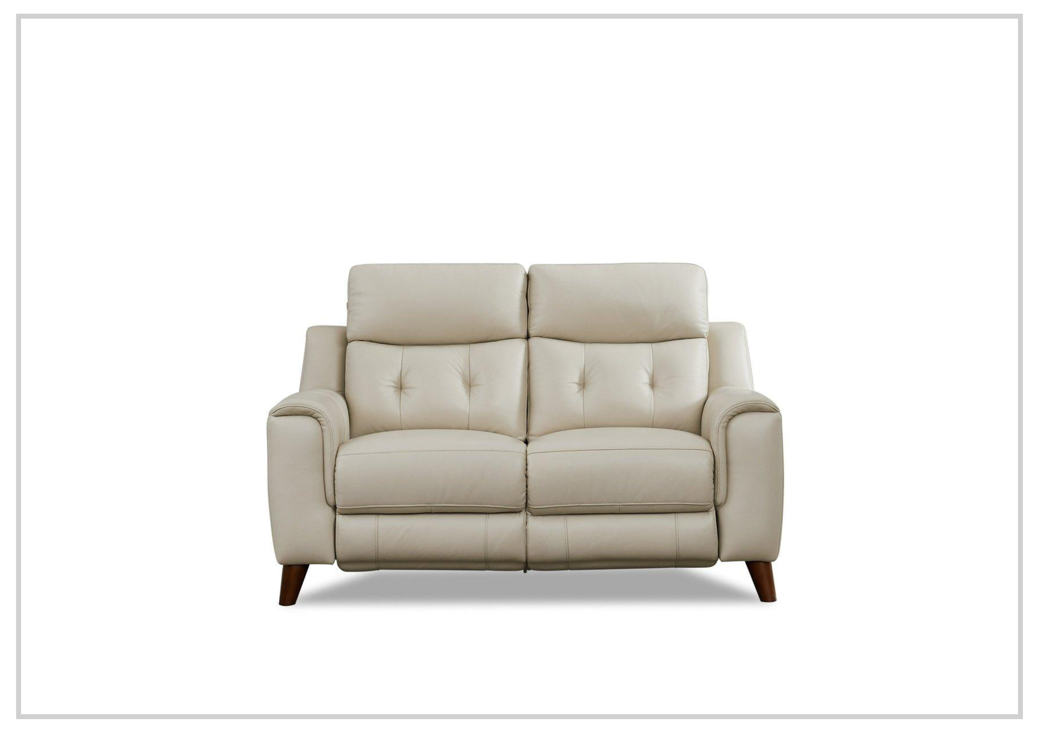 Hydeline Torino Top Grain Leather 2-Seater Power Recliner Sofa with Adjustable Headrest - Perfect for Living Room, Home Theater & Relaxation
