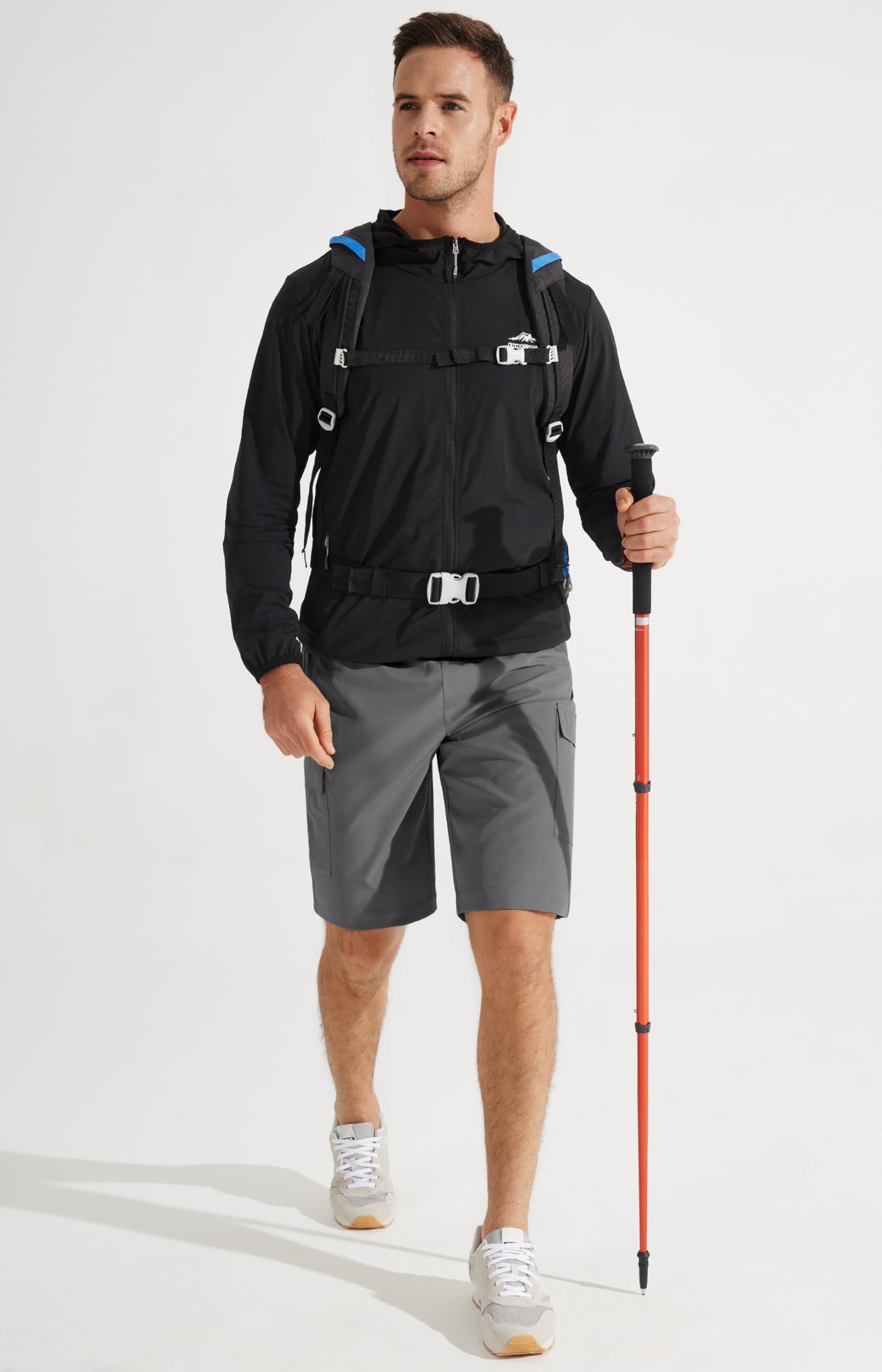 Libin Men's Hiking Cargo Shorts - Lightweight Quick Dry Athletic Shorts for Golf, Outdoor & Active Wear with Zipper Pockets | Perfect for Hiking, Camping, Gym & Summer Adventures