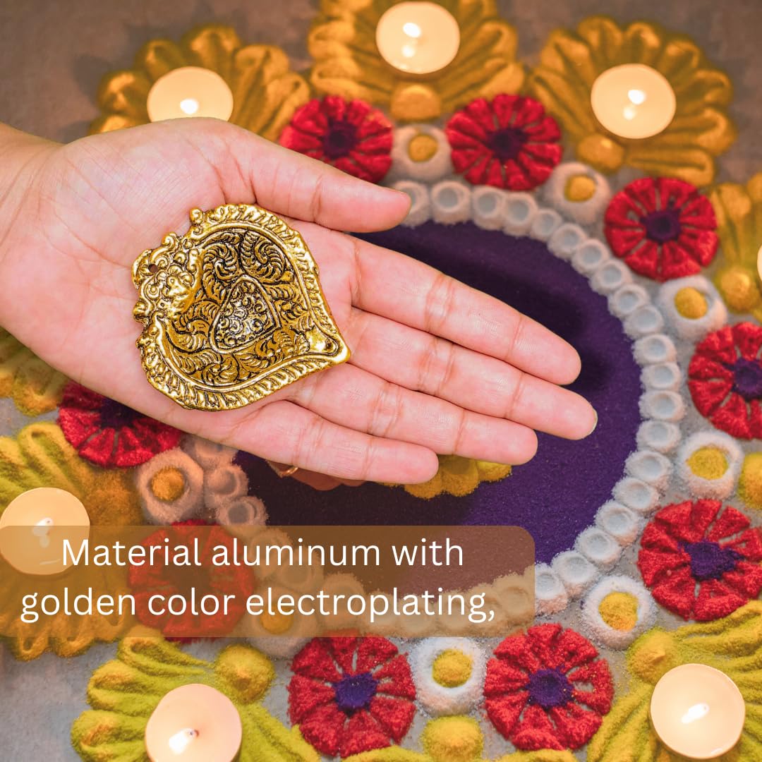 Wonder Care | 20-Piece Gold Metal Diya Oil Lamps for Pooja, Diwali & Christmas Decor | Indoor Religious Ceremony Lighting | Housewarming Gift Idea | Perfect for Home Altar, Festival Decorations & Spiritual Ambiance
