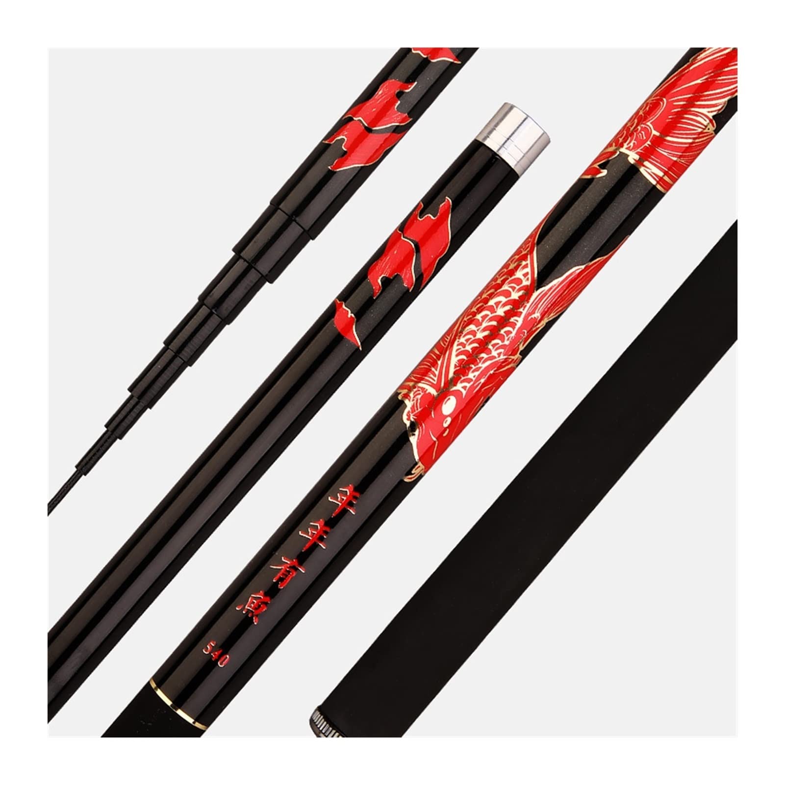 Ultralight Telescopic Fishing Rod - Carbon Fiber Travel Fishing Pole for Carp & Freshwater Fishing | Portable & Durable for Summer Streams, Lakes & Outdoor Adventures