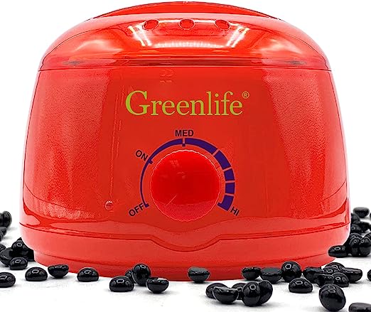 GreenLife Professional Hair Removal Wax Warmer Kit - Fast Heating Wax Heater for Smooth Skin - Perfect for Home Waxing, Salon & Spa Use