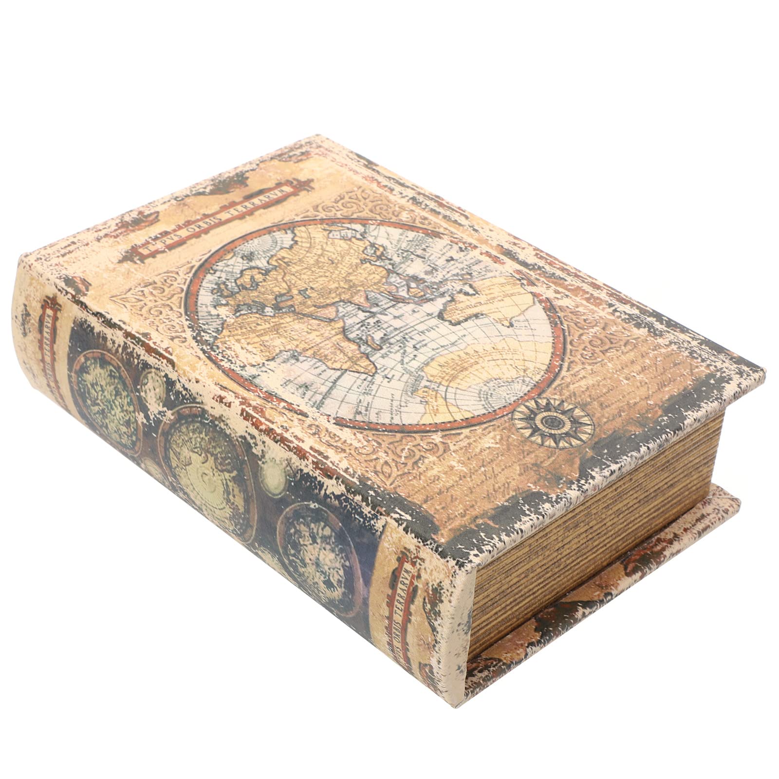Vintage Fake Book Box - Distressed Retro Book Storage Box with Openable Design - Perfect for Home Decor, Secret Storage & Gift Giving