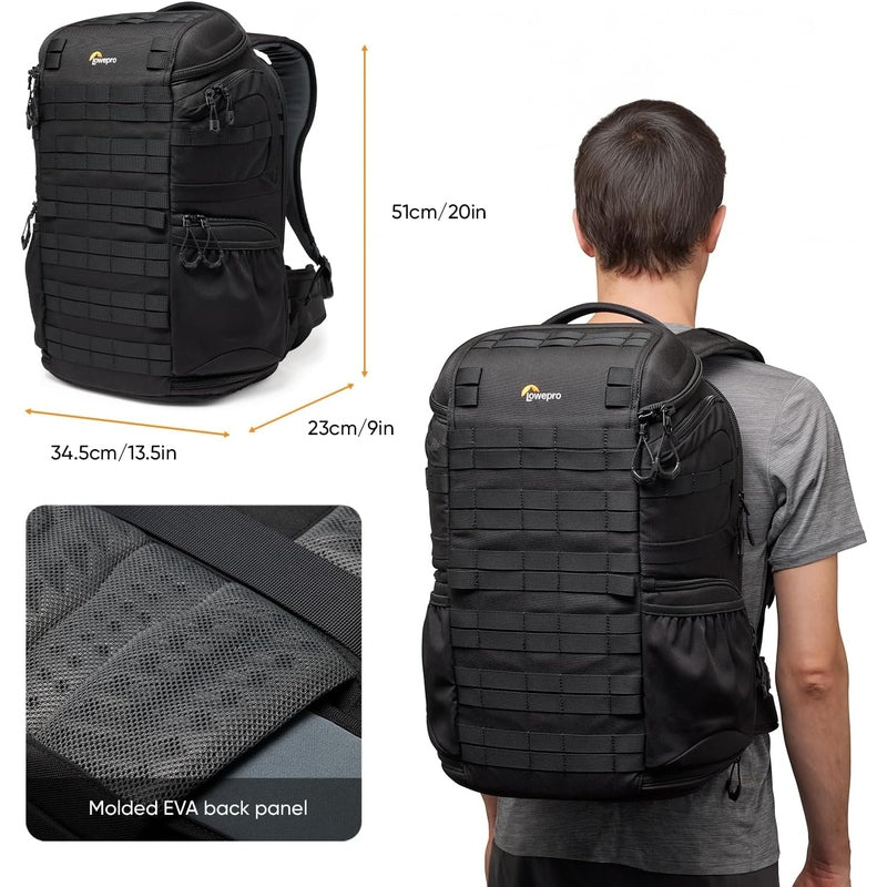 Lowepro ProTactic BP 350 AW III & BP 450 AW III Professional DSLR Camera Backpack - Waterproof & Durable for Outdoor Photography, Travel, and Adventure