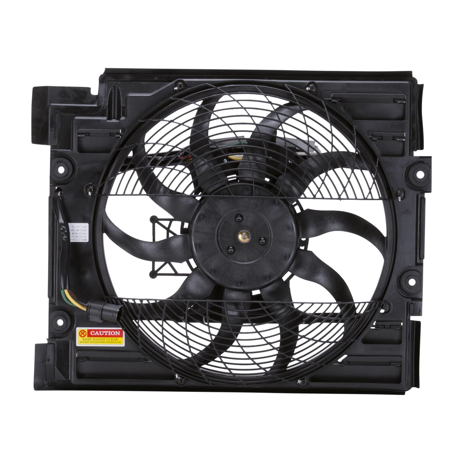 TYC A/C Condenser Fan Assembly 611220 - Replacement Part for Car AC Cooling System - Perfect for DIY Auto Repair & Maintenance