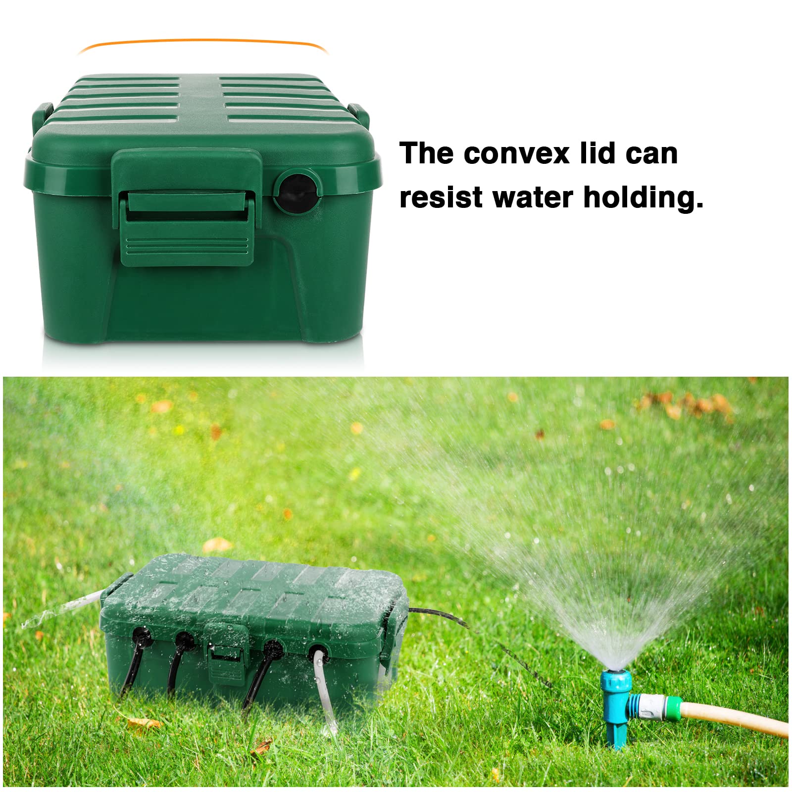 Flemoon IP54 Waterproof Electrical Box - Outdoor Weatherproof Plug Cover for Extension Cords, Power Strips & String Lights | Perfect for Patio, Garden & Holiday Decorations