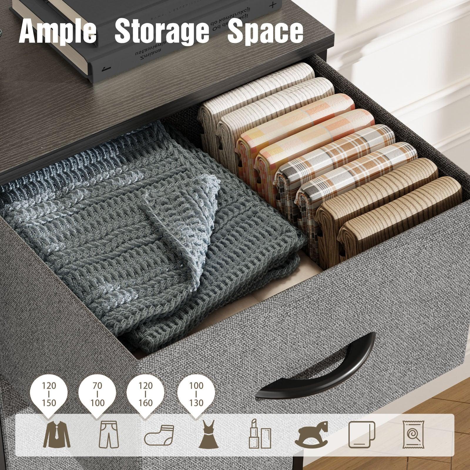 11-Drawer Fabric Dresser for Bedroom Storage - Sturdy Metal Frame Organizer for Clothes, Toys & Home Essentials | Space-Saving Closet & Nursery Organization Solution