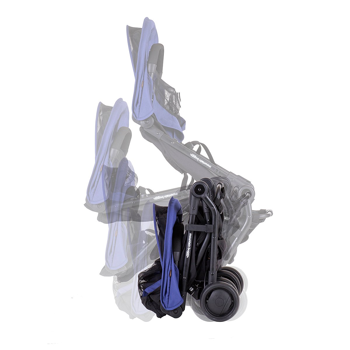 Mountain Buggy Nano 2015 Lightweight Compact Travel Stroller - Navy Blue | Perfect for Air Travel, City Walks & Outdoor Adventures