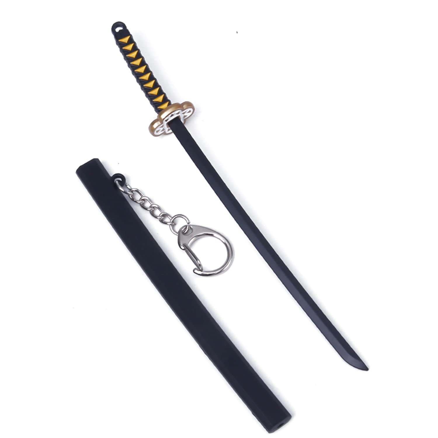 Demon Slayer Mini Sword Keychains - Anime Katana Keychains for Men, Tanjiro Cosplay Merch, Perfect for Gifts, Keyrings, and Anime Enthusiasts
