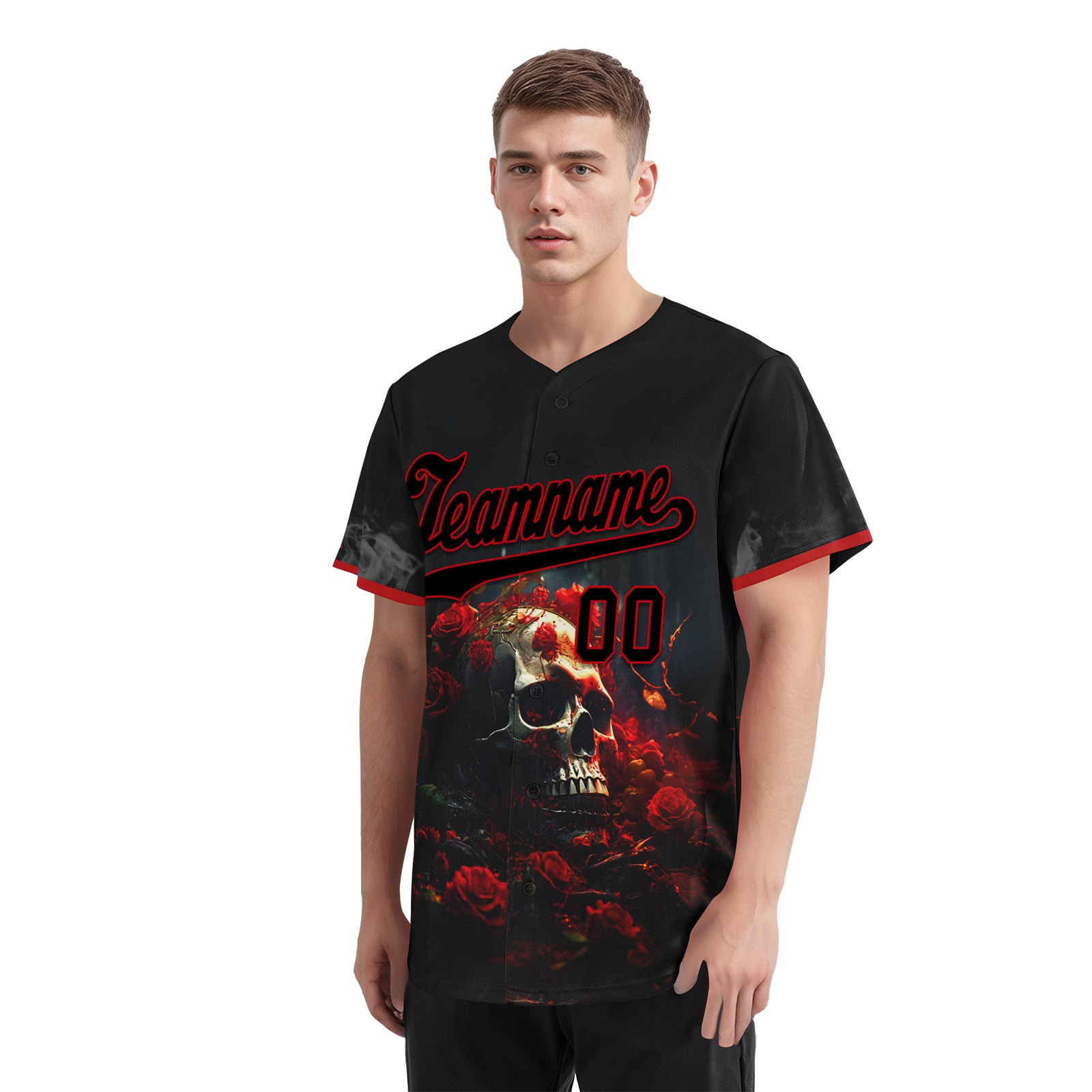 Custom Gothic Personalized Authentic Baseball Jersey BSBJ01 E06003 - Vintage Style Sports Apparel for Baseball Games, Cosplay & Gothic Fashion
