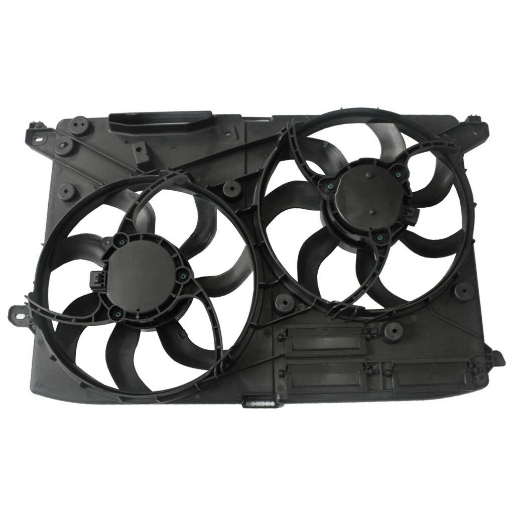 2017-2018-2019 Ford Fusion 2.0L Turbo Radiator & A/C Condenser Fan Assembly Replacement for FO3115221 FG9Z-8C607-A | Perfect for Cooling System Repair & Maintenance