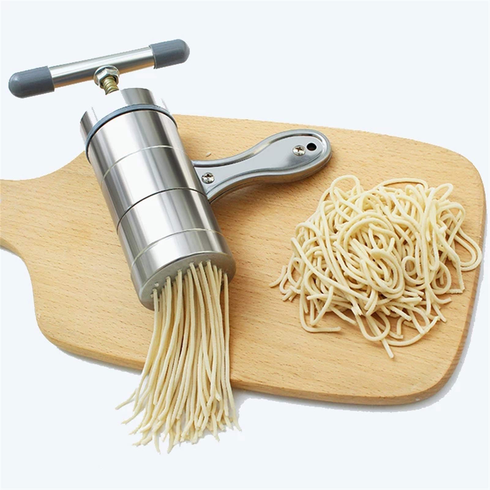 Premium Stainless Steel Manual Pasta Maker Machine - Hand Crank Noodle Press for Homemade Spaghetti, Ramen & Pasta | Durable Kitchen Tool for Italian Cooking & Asian Noodle Making
