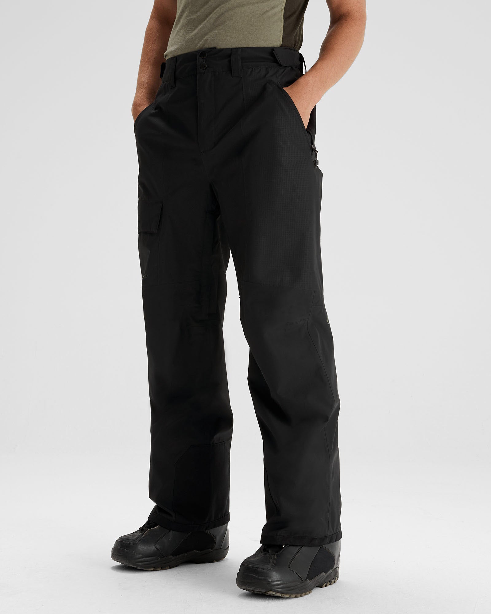 Men's PWDR Days 2L Shell Snow Pants - Waterproof Winter Ski Pants for Men, Black Stingray - Perfect for Skiing, Snowboarding & Outdoor Winter Activities