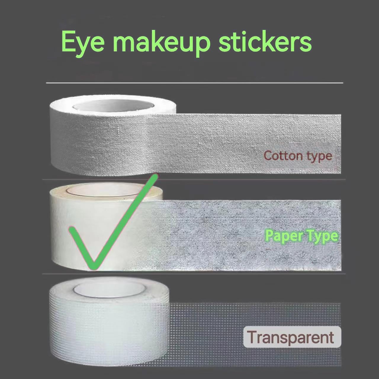 Best Aloe Makeup Tape for Eyeshadow & Mascara - 6 Pack White Eyelash Extension Tape for Professional Lash Tech Supplies | Perfect for Salon & Home Use