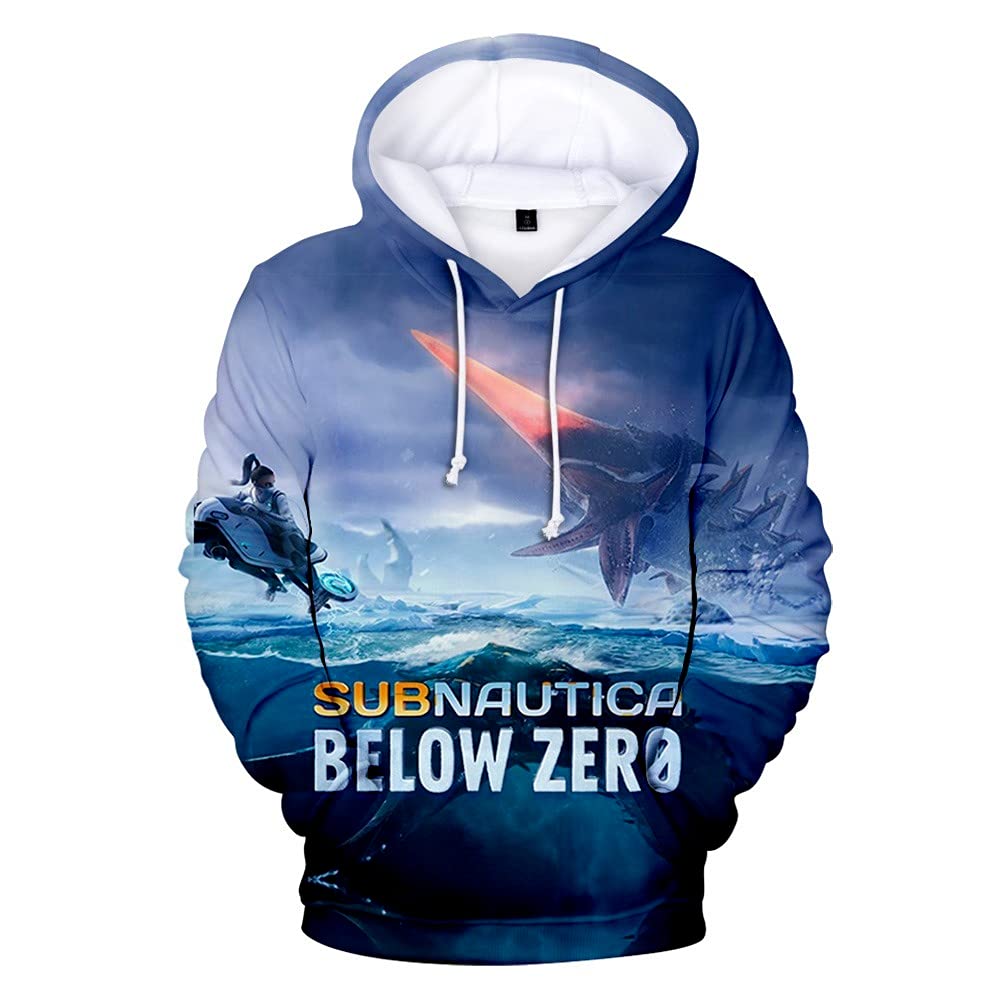 Subnautica Below Zero 3D Printed Hoodie for Women & Men - Long Sleeve Pullover Sweatshirt | Casual Streetwear Gaming Apparel | Perfect for Cosplay, Gaming Events & Everyday Wear