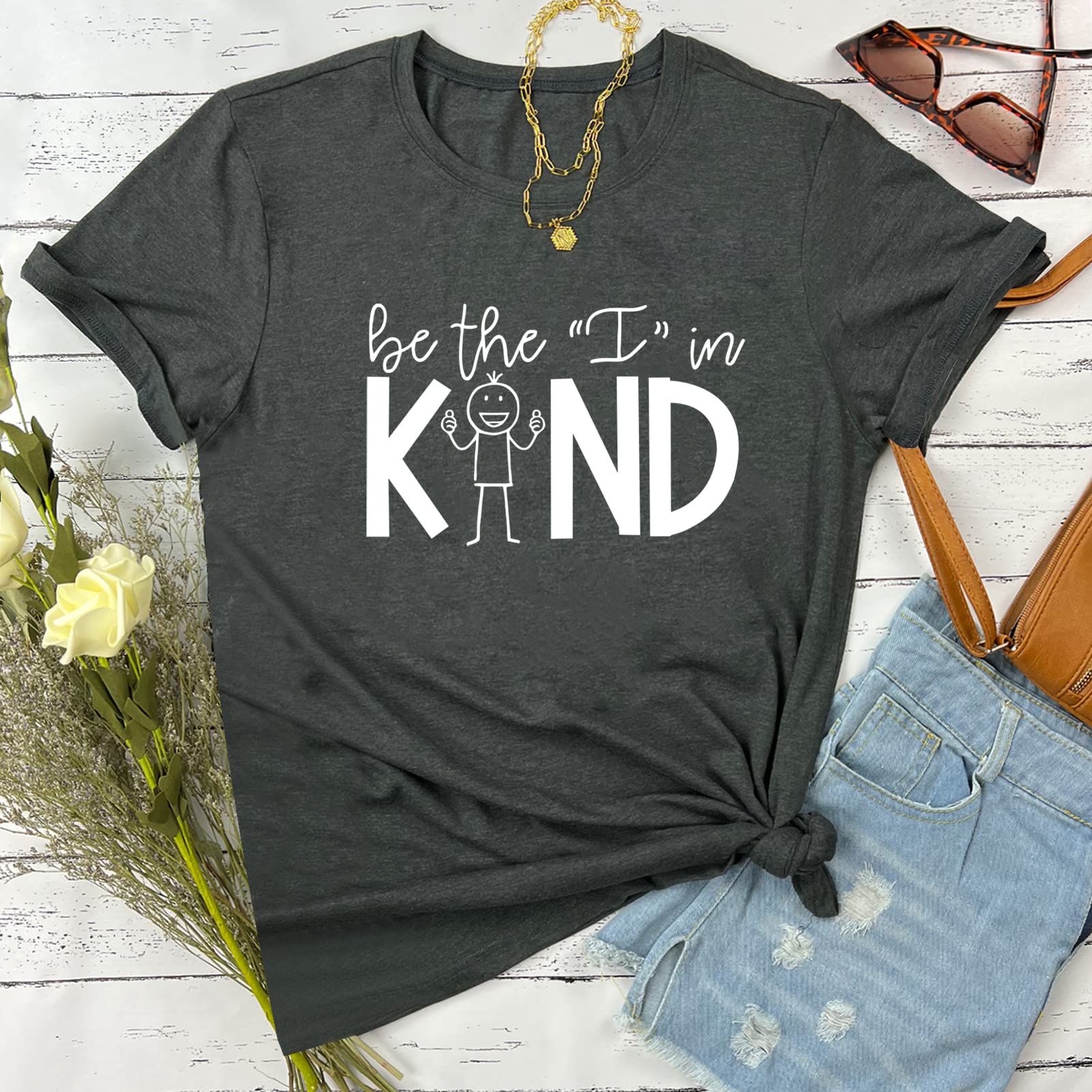 YITAN Women's Cute Graphic Tees - Casual Short Sleeve T-Shirts for Women - Funny Trendy Tops for Everyday Wear, Outings & Street Style Fashion