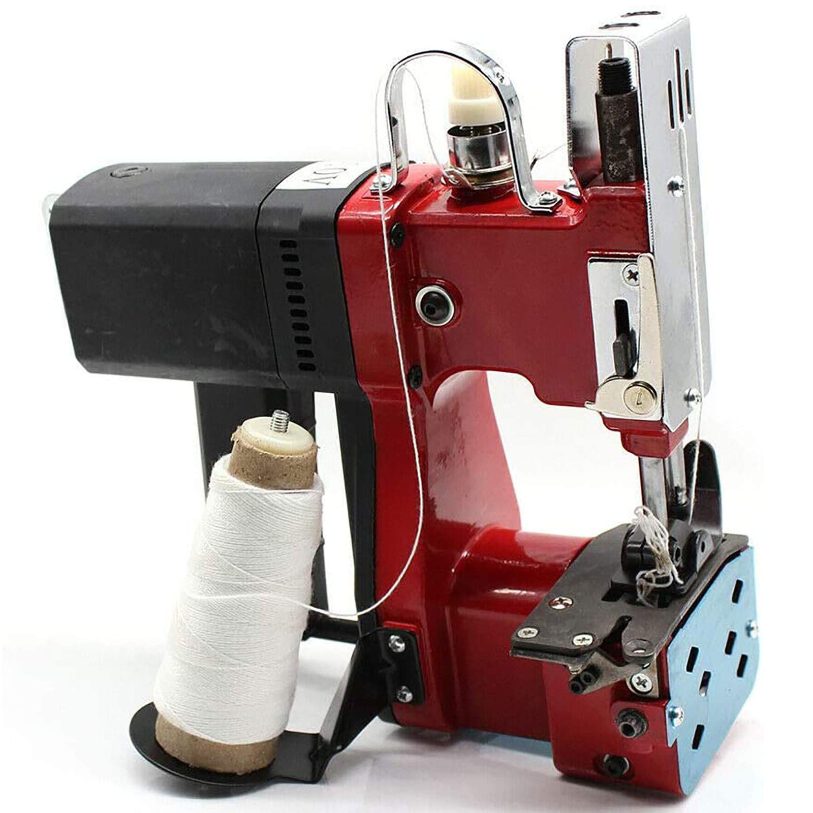 Industrial Sewing Machine 110V 190W Heavy Duty High-Speed Portable Metal Electric Sewing Machine | Handheld Bag Closer & Sack Stitcher for Leather, Canvas, Upholstery | Perfect for Tailoring, DIY Crafts & Commercial Use
