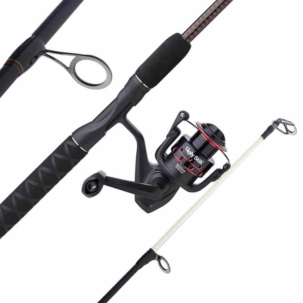 Ugly Stik GX2 Spinning Fishing Rod and Reel Combo - Lightweight Graphite Rod with Smooth Spinning Reel for Freshwater & Saltwater Fishing | Perfect for Bass, Trout, and Inshore Fishing Trips