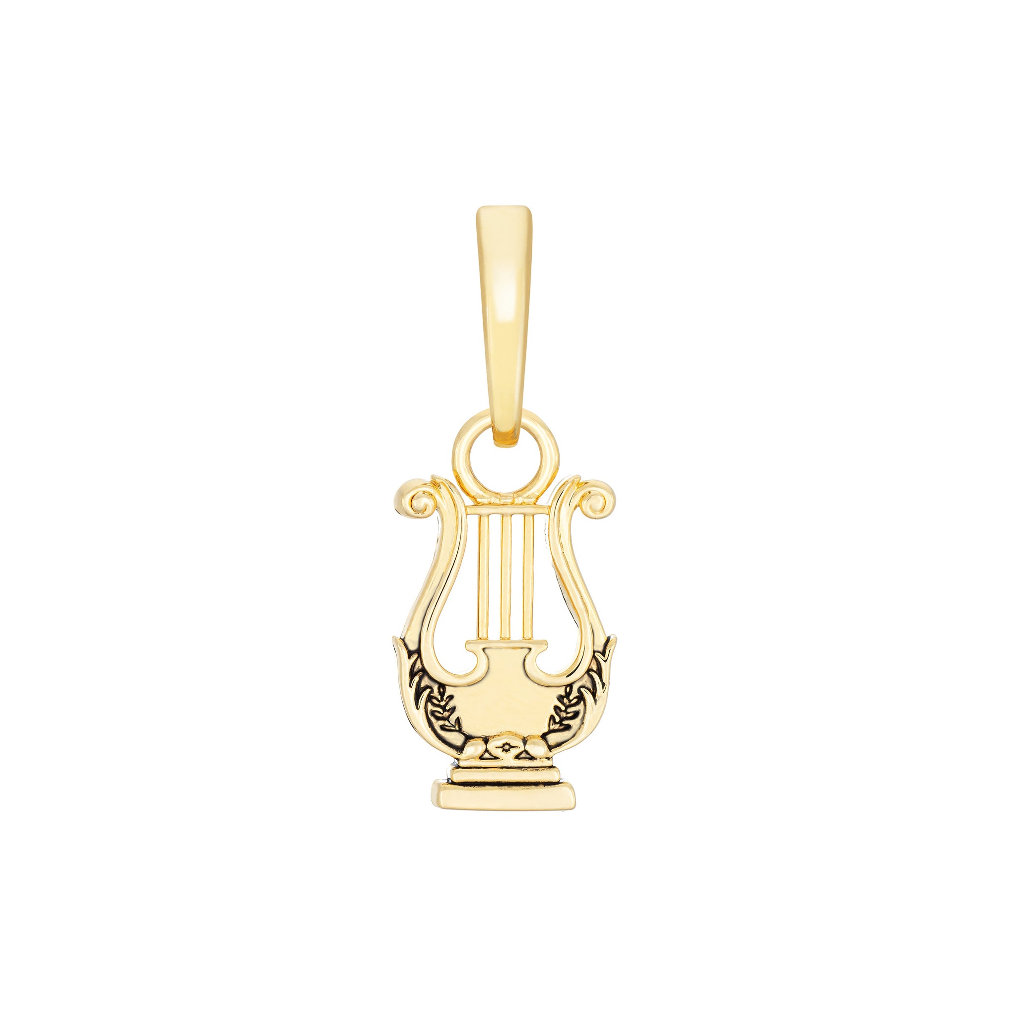 Lyre Charm Pendant Necklace - Elegant Musical Instrument Jewelry for Women | Perfect Gift for Musicians, Music Lovers & Special Occasions