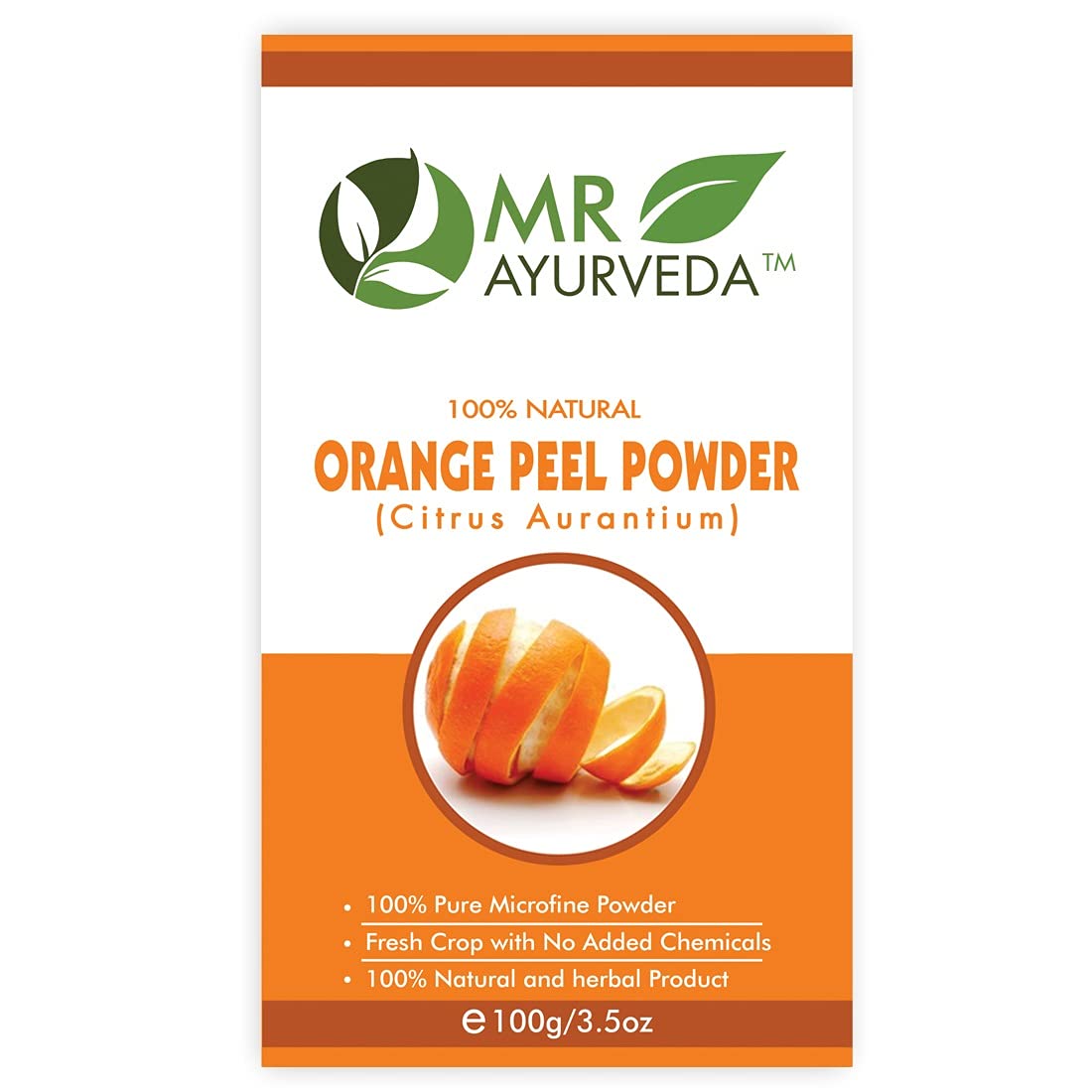 MR Ayurveda Organic Rose Petals Powder, Lemon Peel Powder, Neem Powder & Orange Peel Powder - 4 Pack (100g Each) for Skin Care, Hair Treatment & Natural Beauty Recipes