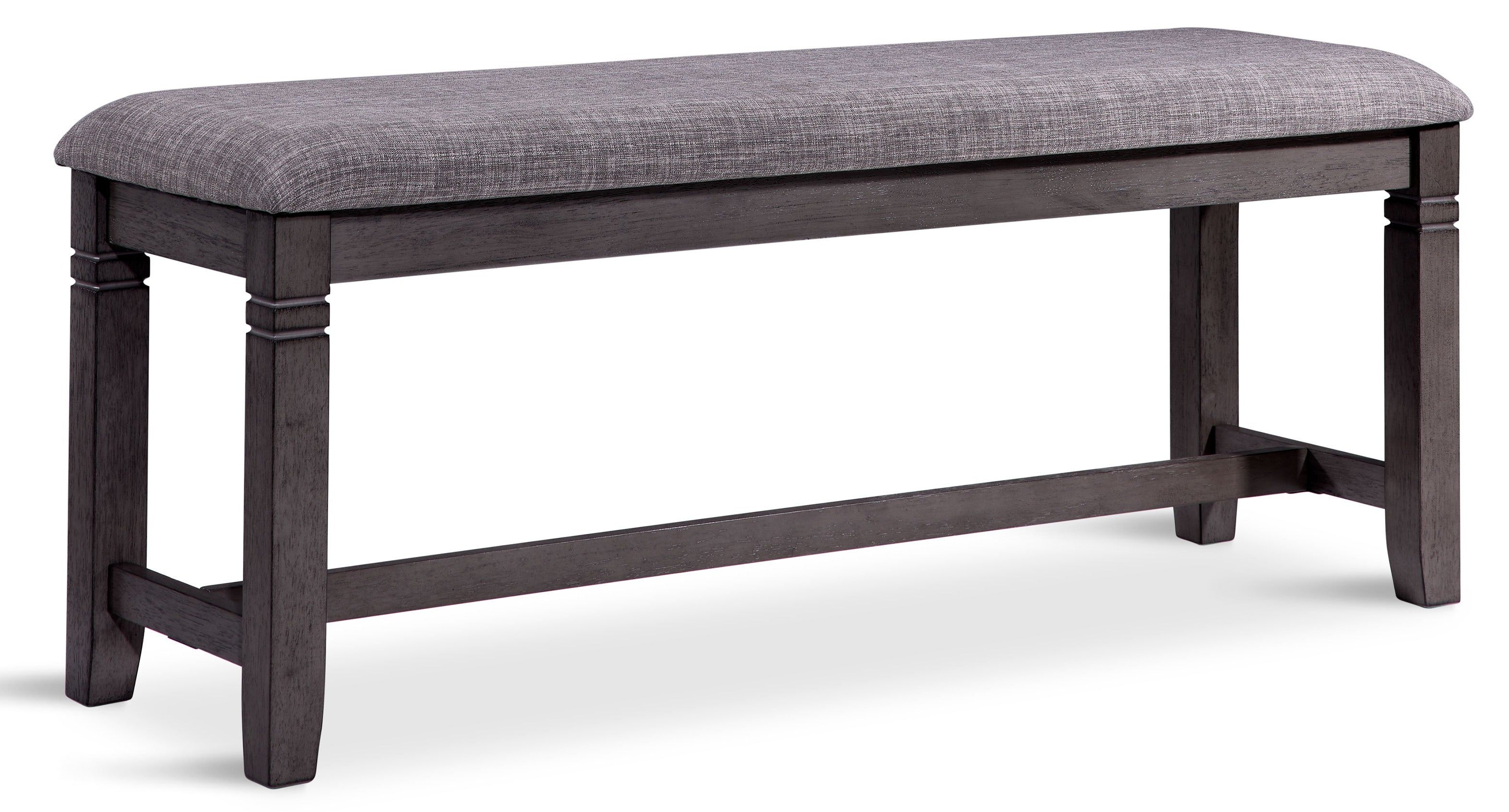 Breeze Bench - Dark Grey Outdoor Patio Furniture for Garden, Backyard, and Poolside Relaxation