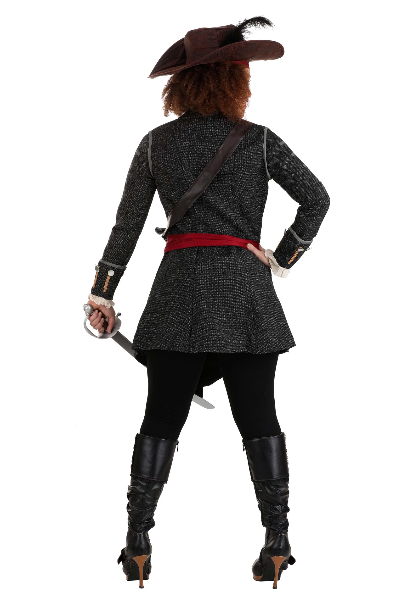 Women's Fearless Pirate Costume Set with Hat - Halloween, Cosplay & Themed Party Outfit - Perfect for Pirate-Themed Events, Renaissance Fairs & Costume Parties