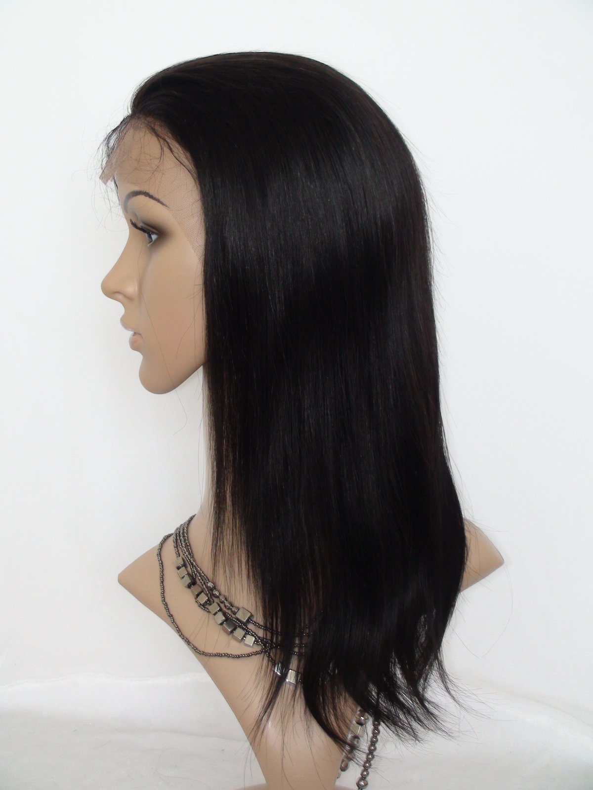 2017 New 12-Inch Full Lace Human Hair Wigs with Baby Hair for Black Women - Chinese Virgin Remy Human Hair, Natural Straight Style in Jet Black Color #1 - Perfect for Daily Wear, Cosplay, and Special Occasions