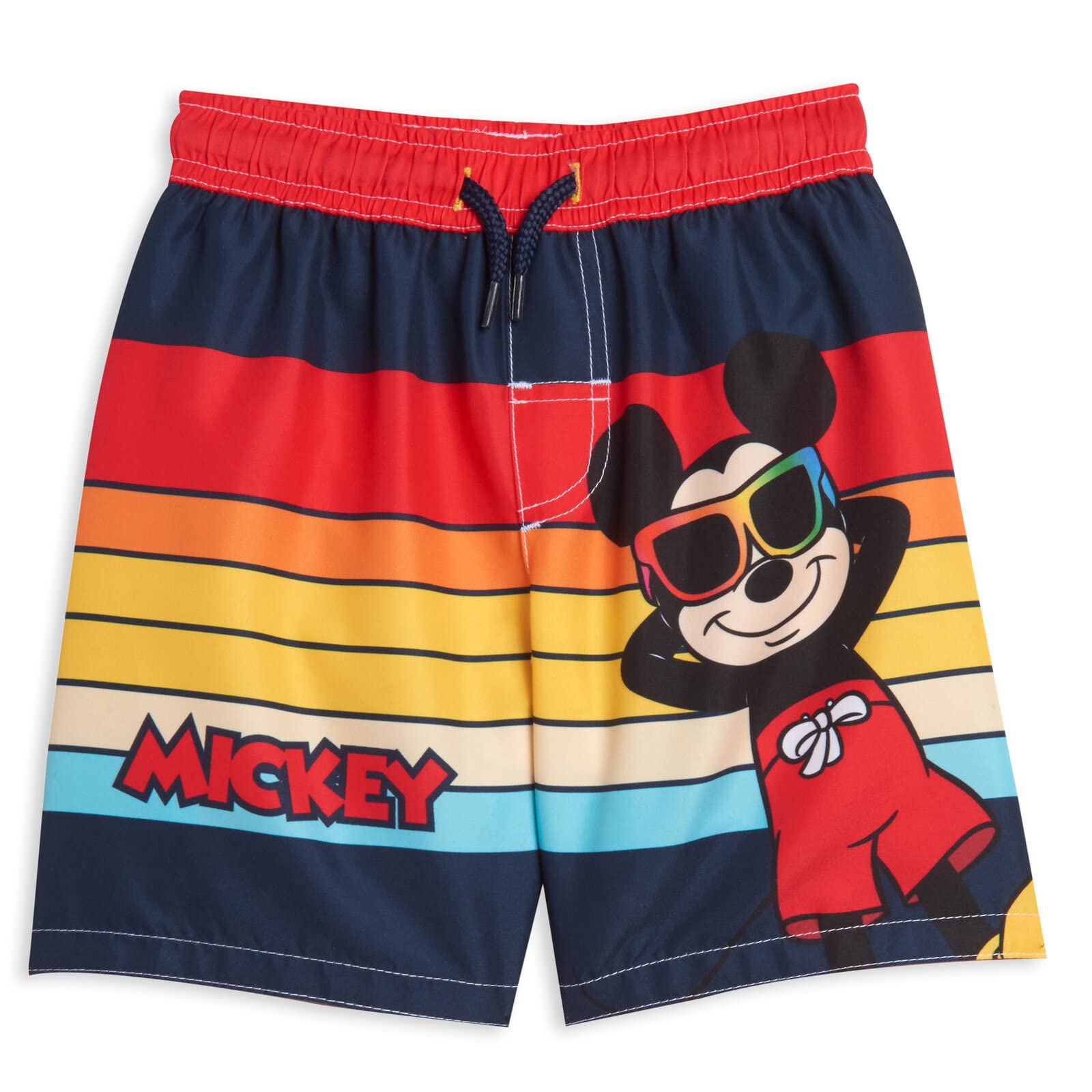 Disney Mickey Mouse Swim Shirt & Trunks Set for Kids - UPF 50+ Sun Protection, Quick Dry Swimwear for Boys & Girls - Perfect for Beach, Pool, and Summer Water Activities