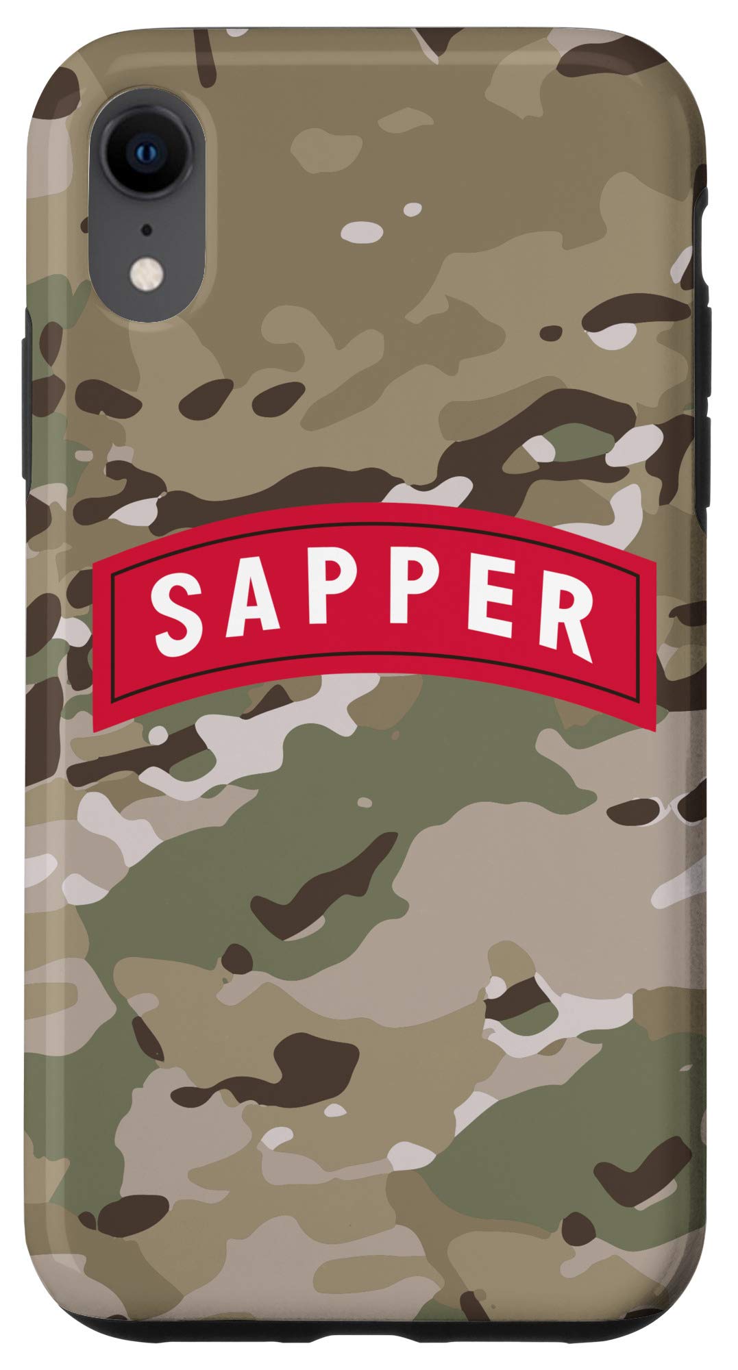 iPhone XR Sapper Tab Multicam Camo Case - Military Grade Protective Cover for iPhone XR - Perfect for Outdoor Activities, Hunting & Tactical Use