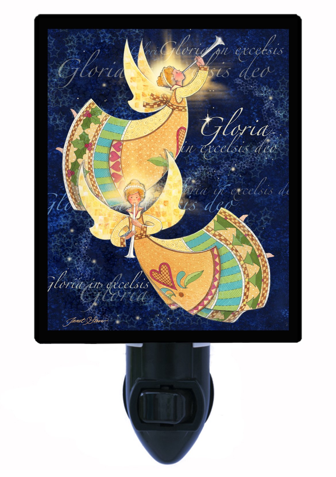 Gloria Angels LED Christmas Night Light - Warm White Plug-in Holiday Decor for Bedroom, Nursery, Living Room & Christmas Tree