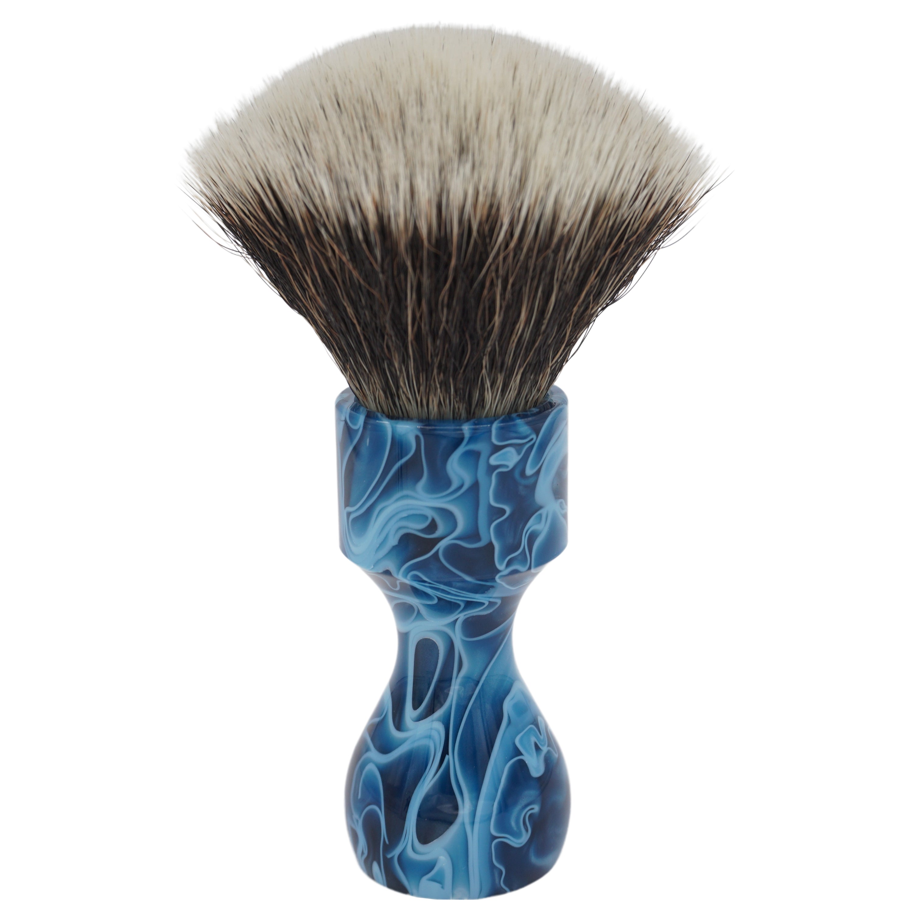 AP Shave Co. 26mm G5C Fan Synthetic Shaving Brush - Premium Blue Handle for Men's Wet Shaving | Perfect for Travel & Home Grooming Kits