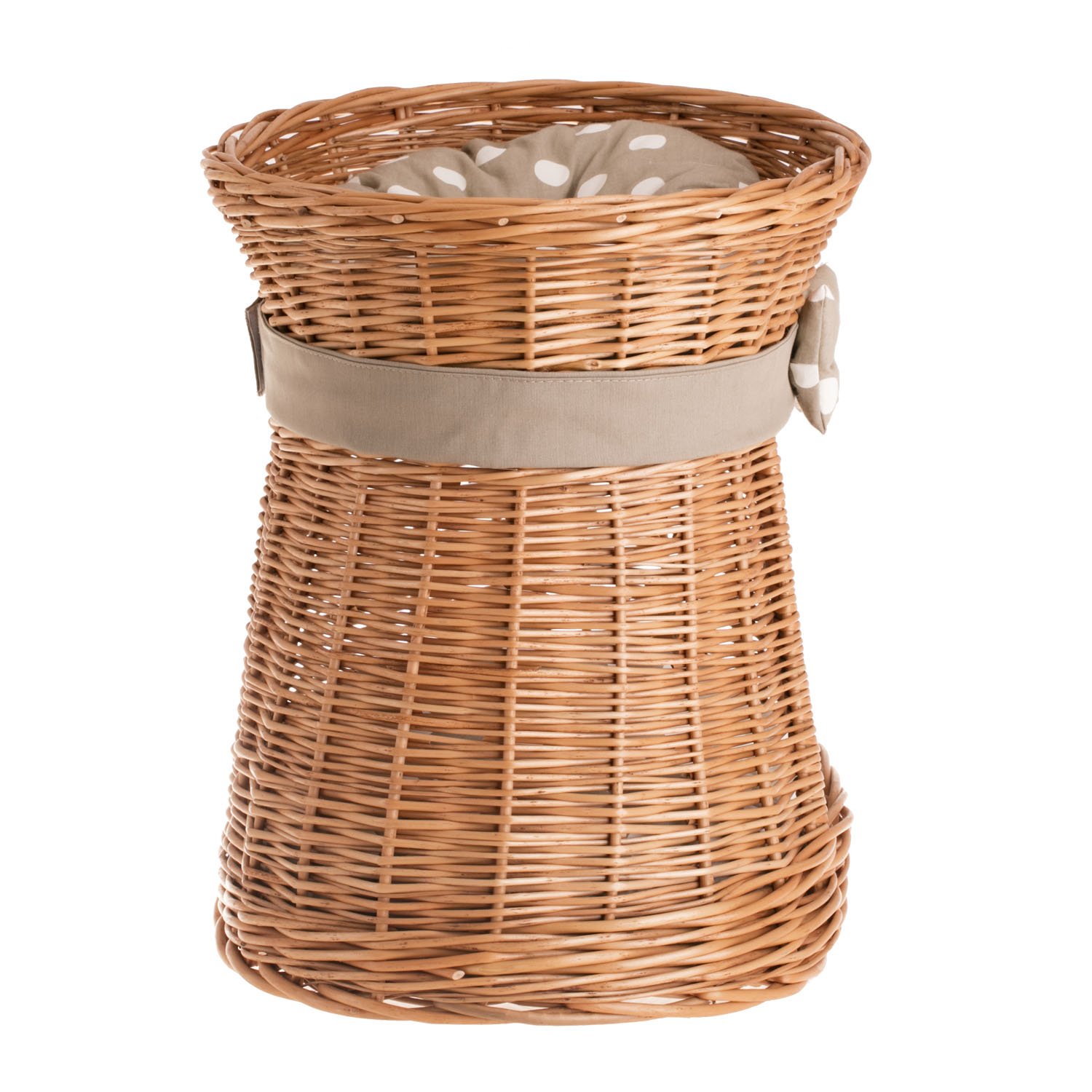 Willow Storage Basket - Natural Honey Yellow Wicker Basket - 50 x 40 x 45 cm - Perfect for Home Organization, Laundry, Toys & Blanket Storage