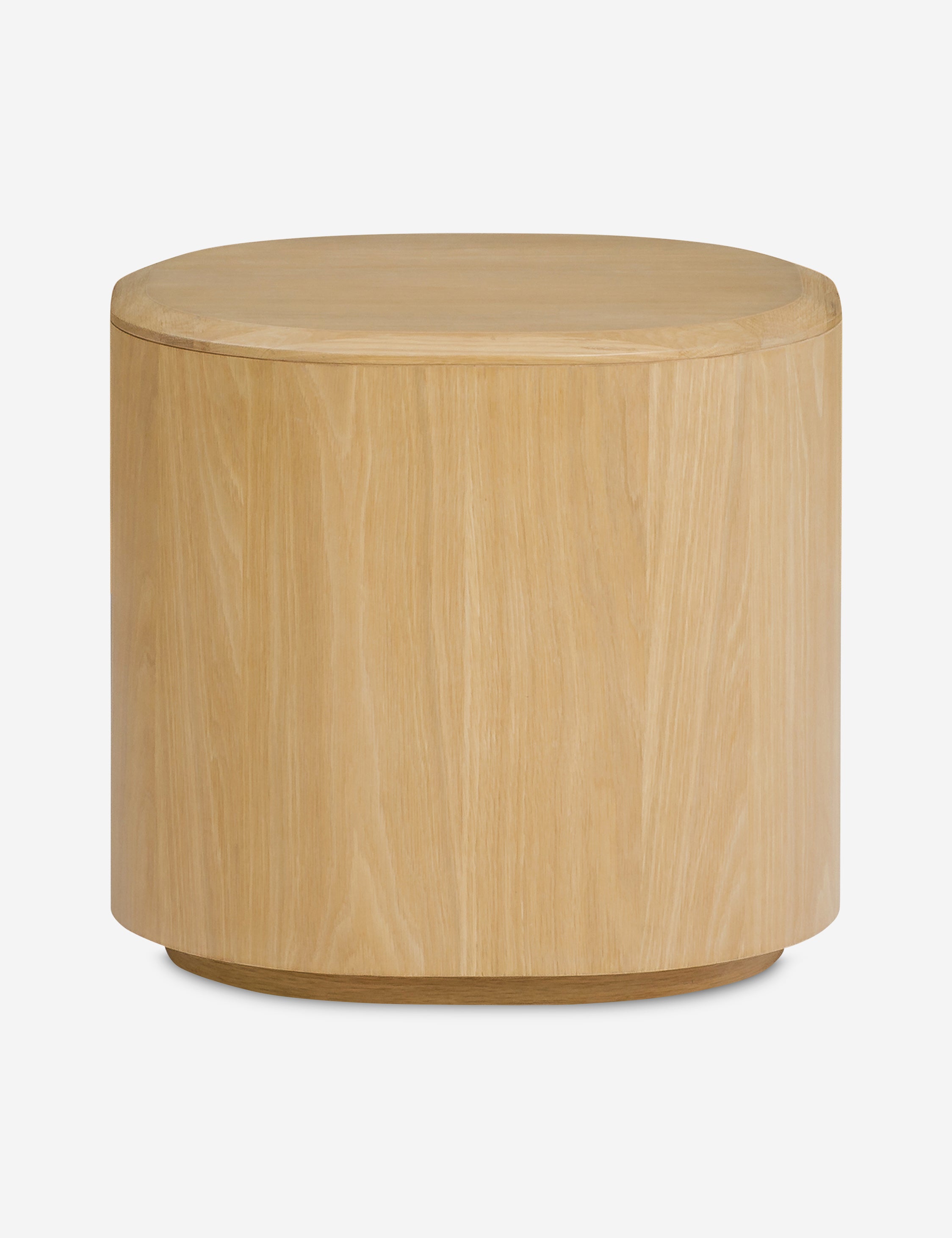 Round Side Table - Modern Wooden End Table for Living Room, Bedroom & Office - Perfect for Coffee, Books & Decor