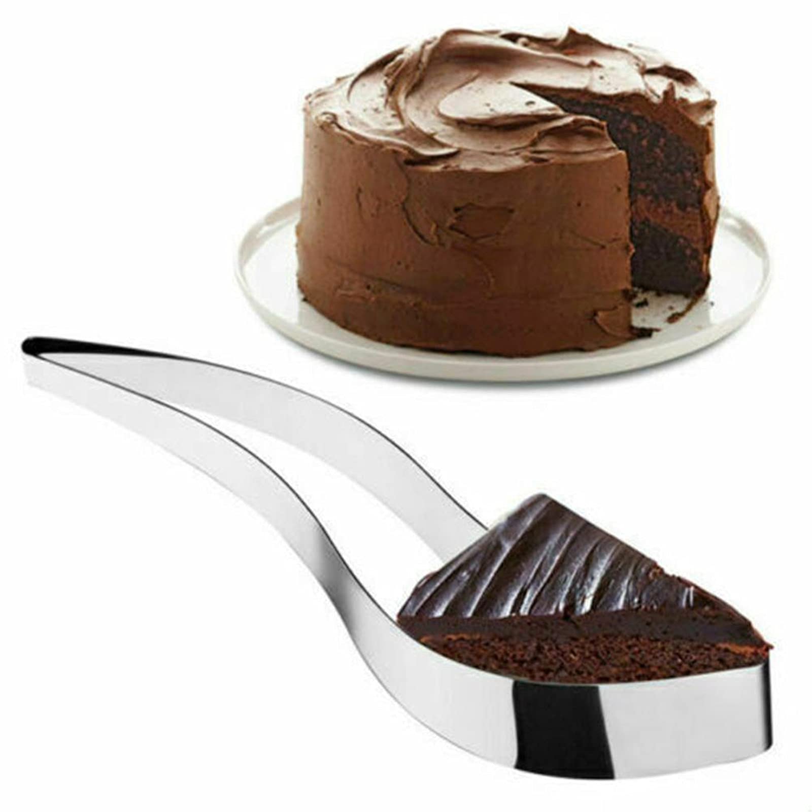 Premium Stainless Steel Cake Slicer - Professional Cake, Pie & Pastry Cutter with Comfort Grip - Perfect for Wedding Cakes, Birthday Parties & Baking Enthusiasts - Also Great for Bread, Pizza & Dessert Serving