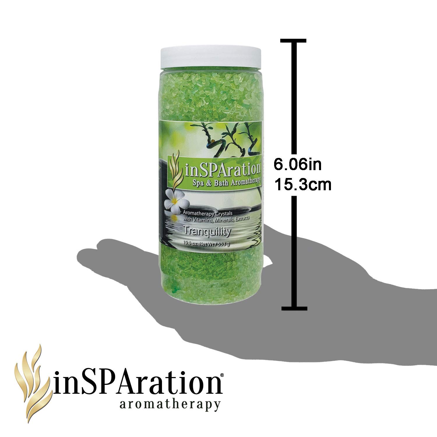 Tranquility Crystals for Spa & Hot Tubs - 19oz | Relaxing Bath & Massage