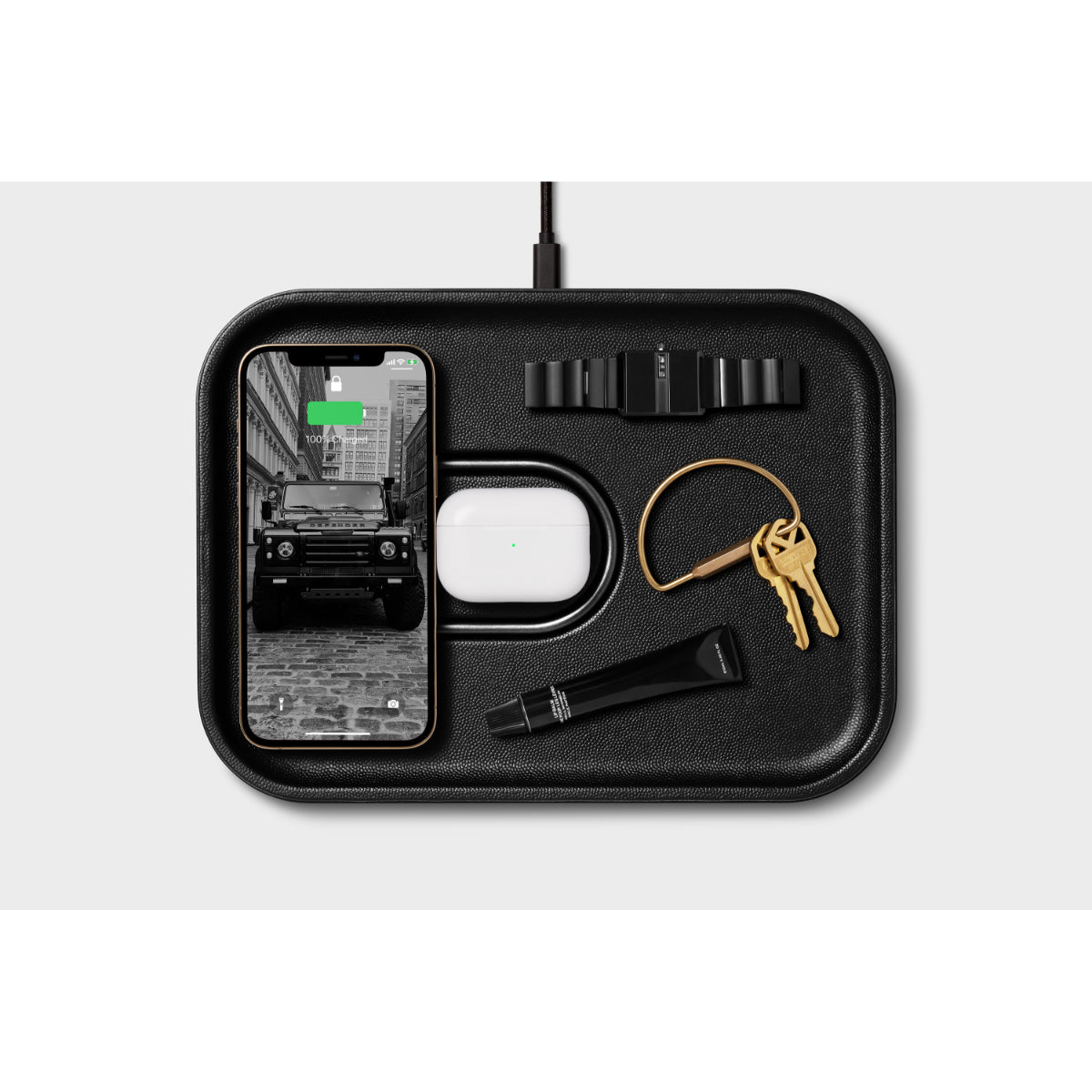 Courant MAG:3 Magnetic Wireless Charger for 2 Devices - Fast Qi Charging Pad for iPhone, Android Phones & AirPods | Home, Office & Travel Use