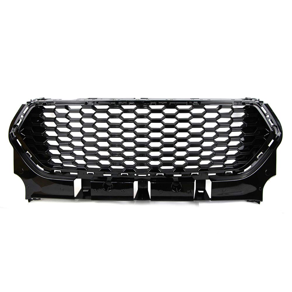 2017-2019 Ford Escape Front Bumper Grille - Honeycomb Mesh Sport Grill in Glossy Black (Fits S/SE/SEL/EcoBoost/Titanium/ST-Line Models) - Upgrade Your SUV's Style for Off-Road Adventures & Urban Driving