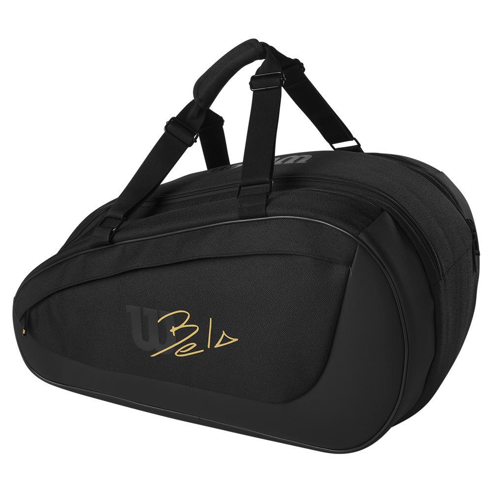 Bela Super Tour Padel Bag - Premium Black Tennis Backpack for Padel Players | Perfect for Training, Matches & Travel