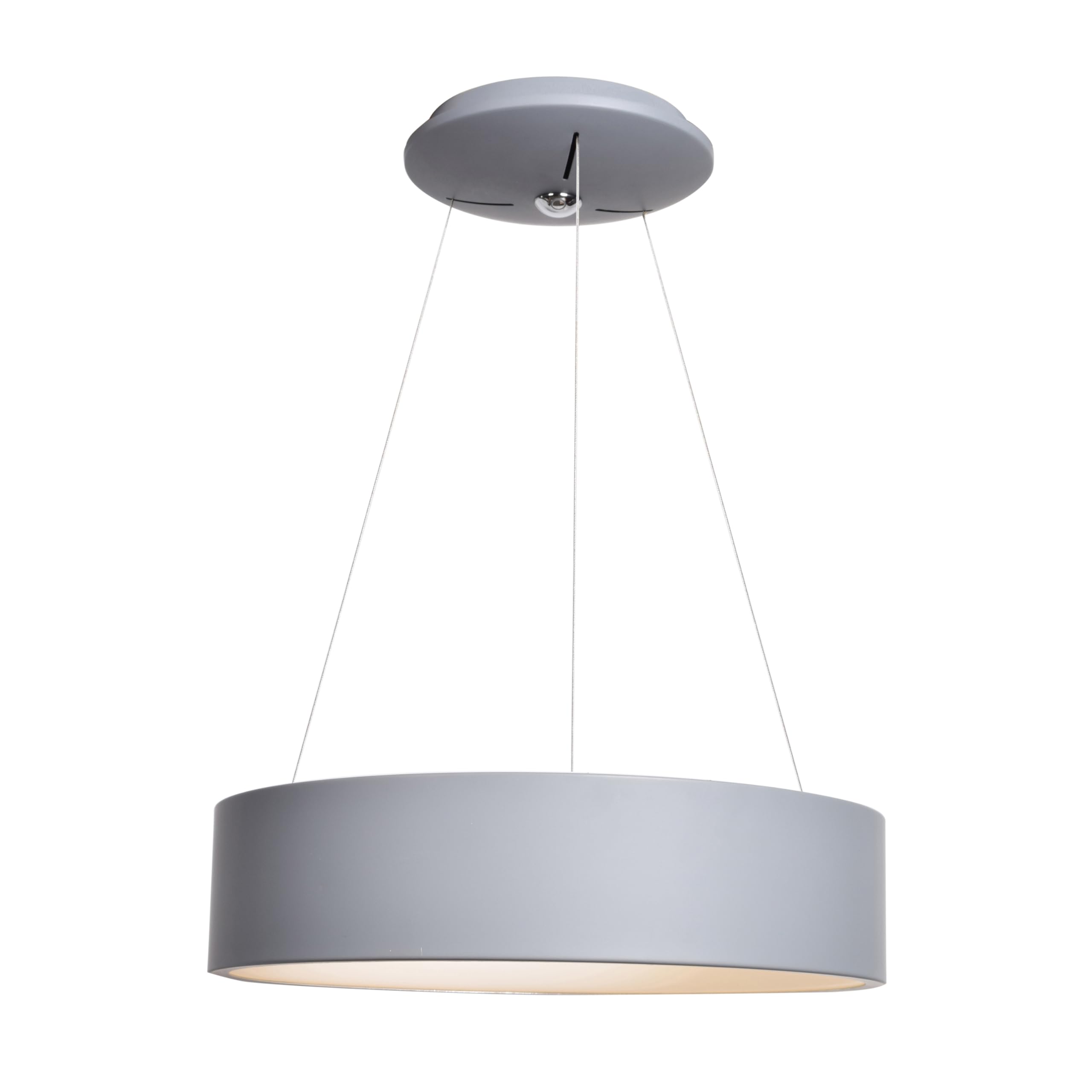Stylish Gray LED Pendant Light with Acrylic Lens Diffuser - Modern Hanging Fixture for Dining Room, Kitchen Island & Bedroom Lighting