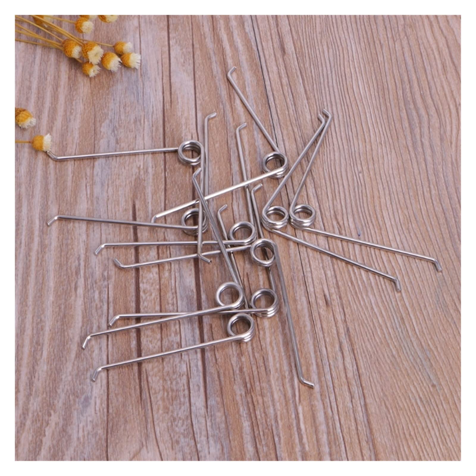 Kigauru 10Pcs V-Shaped Steel Compression Springs - Heavy Duty Gardening Scissors Replacement Parts & Accessories | Perfect for Pruning Shears, Hedge Trimmers & Garden Tool Maintenance