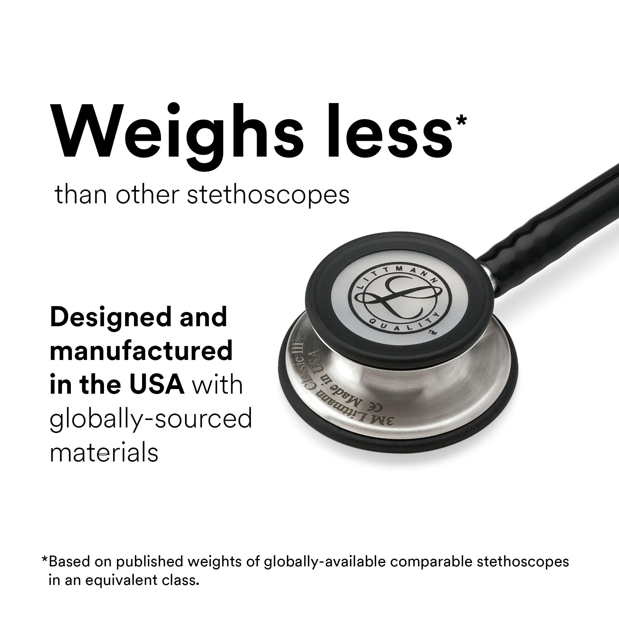 3M Littmann Classic III Monitoring Stethoscope - Mirror Chestpiece, Plum Tube, Pink Stem & Smoke Headset, 27 Inch (Model 5960) | Ideal for Medical Professionals, Nurses & Students in Hospitals & Clinics