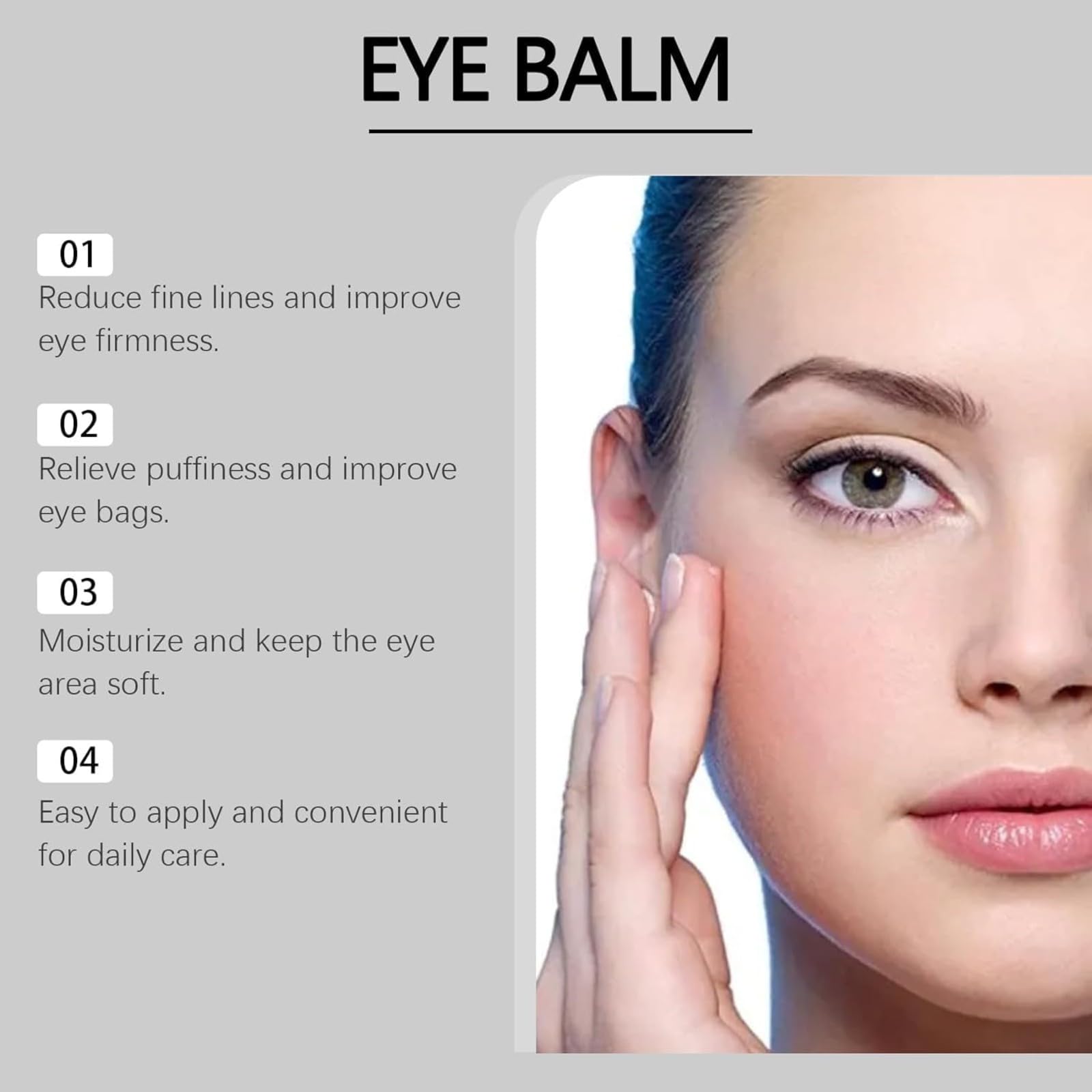 Best Eye Cream for Under Eye Bags & Dark Circles - Anti-Aging Eye Balm Stick with Deep Moisturizing Formula to Reduce Puffiness & Fine Lines (2 Pack) - Perfect for Night Routine & Travel Skincare